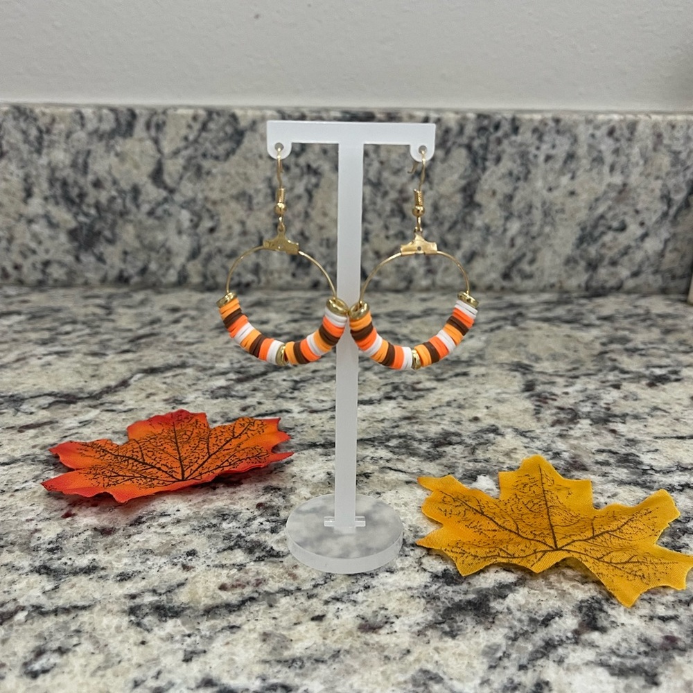Handmade clay bead earrings✨